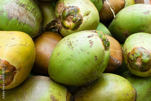 Green coconuts