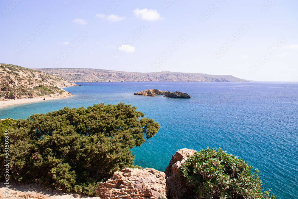Fototapeta premium Beautiful nature of Greece. Sea and mountains.