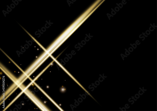 ゴールドライン黒背景