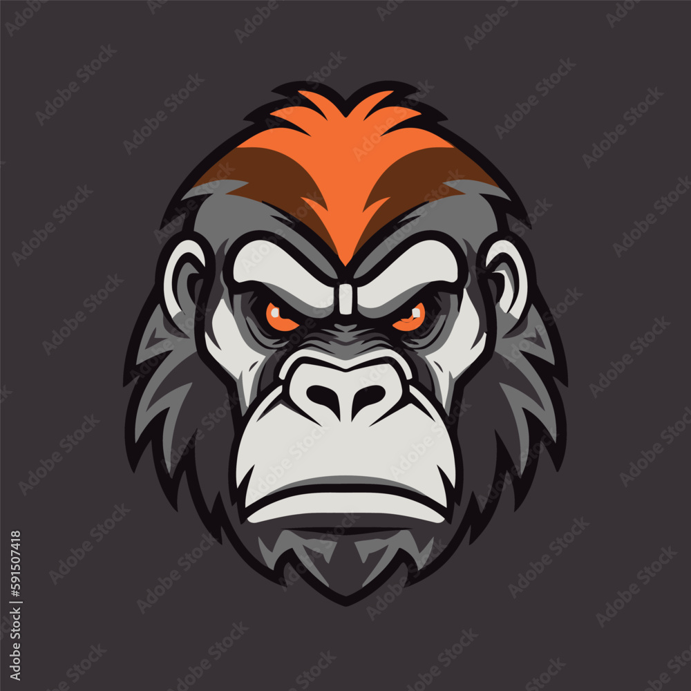 Gorilla head gaming logo esport Gorilla head gaming logo esport
