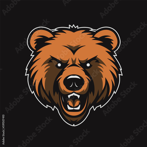Logo Bear head mascot