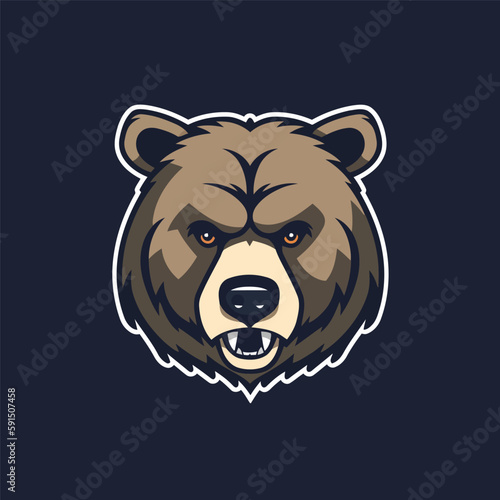 Logo Bear head mascot