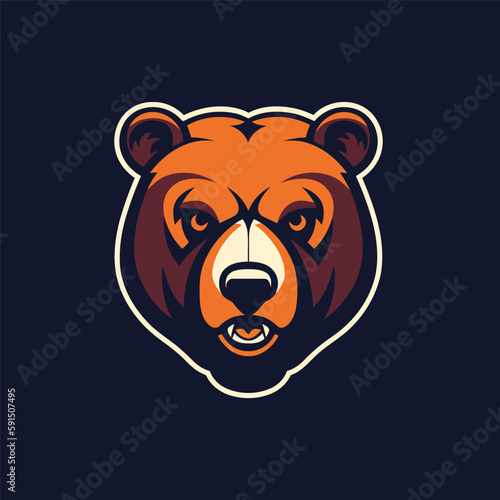 Logo Bear head mascot