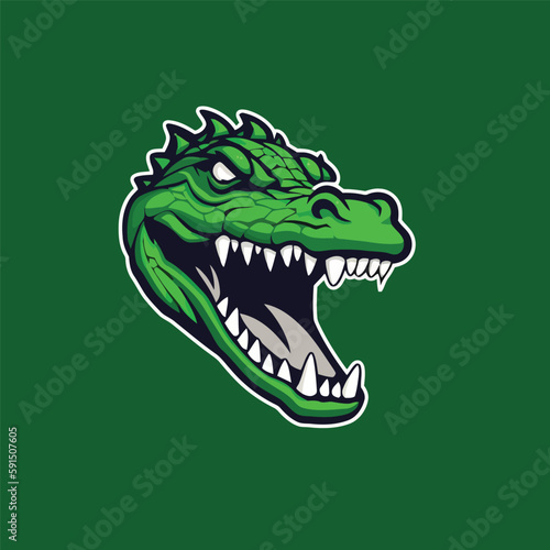 CrocodileTiger head gaming logo esport © Murda