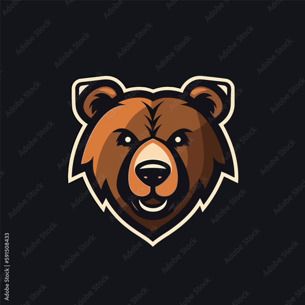 Logo Bear head mascot Logo Bear head mascot