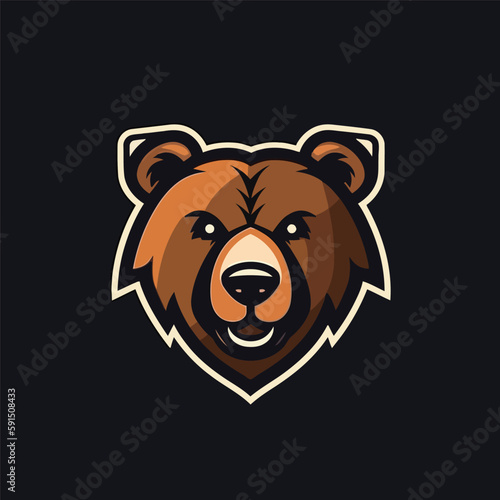 Logo Bear head mascot
