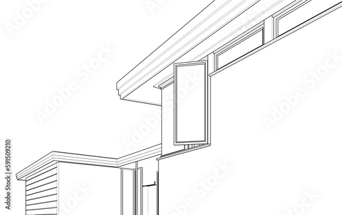 house sketch drawing