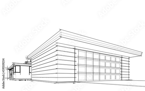 house sketch drawing