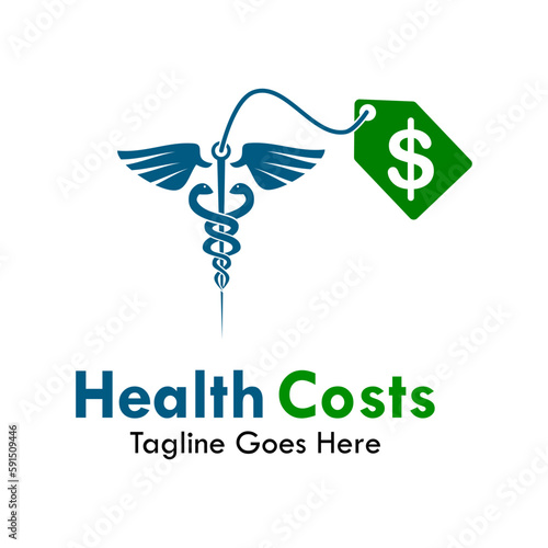 Haelth costs logo template illustration photo