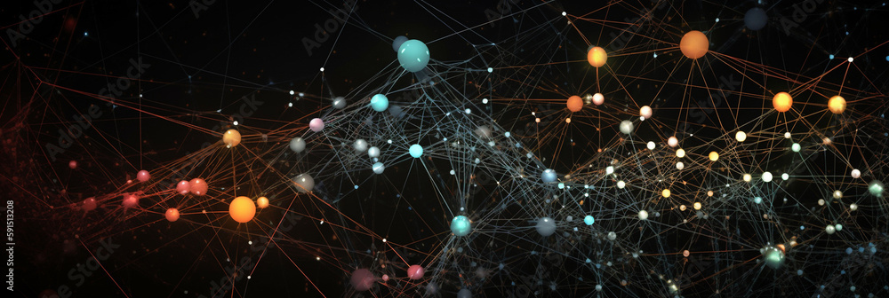 Network structure background Network structure background
