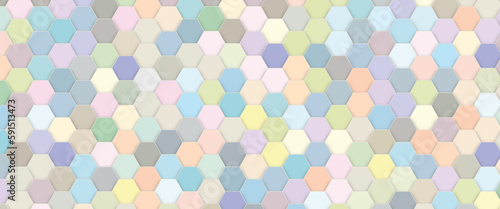 Wallpaper Mural Abstract futuristic hexagon with glowing light background. Geometric hexagonal metal shape background. Honeycomb mosaic background. Random waving motion canvas pattern. Torontodigital.ca