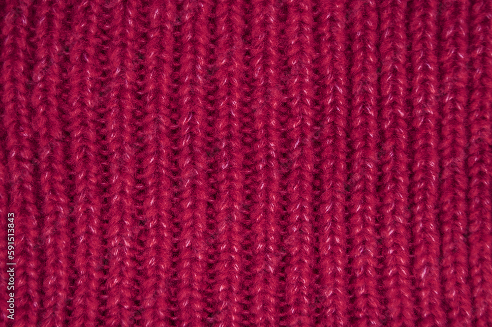 Handmade knit background with detail weave threads.