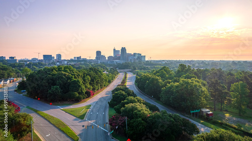 Downtown Raleigh, North Carolina at sunrise. © Chansak Joe A.
