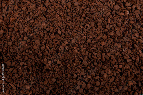Granulated coffee texture. Coffee background. Wallpaper for design.