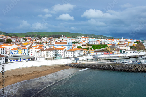 Terceira. Angra do Heroismo. Historic fortified city and the capital of the Portuguese island of Terceira in the Autonomous Region of the Azores. Portugal.