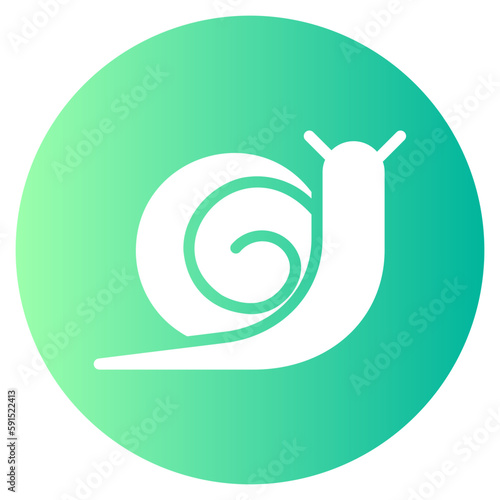 snail gradient icon