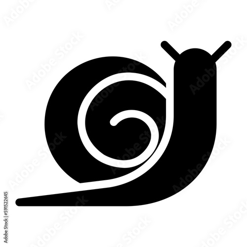 snail glyph icon