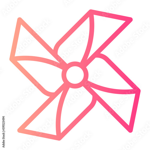 pinwheel gradient icon