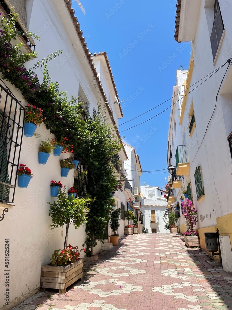 Fototapeta premium narrow street in the old town