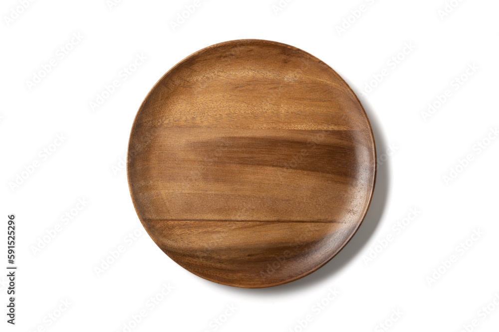 Top view,Antique wooden plate With beautiful patterns, plate food or coffee isolated on white background. Top view,Antique wooden plate With beautiful patterns, plate food or coffee isolated on white background.