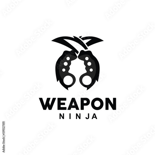 Weapon Logo, Traditional Weapon Karambit Vector, Ninja Fighting Tool Simple Design, Symbol Icon, Illustration