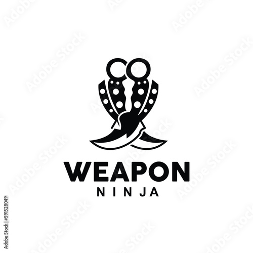Weapon Logo, Traditional Weapon Karambit Vector, Ninja Fighting Tool Simple Design, Symbol Icon, Illustration