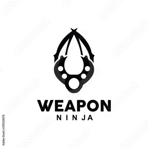 Weapon Logo, Traditional Weapon Karambit Vector, Ninja Fighting Tool Simple Design, Symbol Icon, Illustration