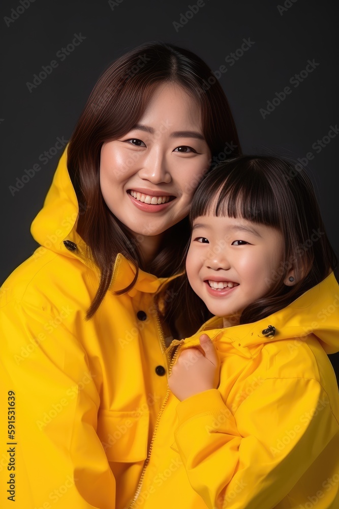 Portrait of happy mother and daughter, a warm and loving bond that radiates joy and happiness. AI generated Portrait of happy mother and daughter, a warm and loving bond that radiates joy and happiness. AI generated