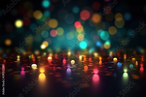 Abstract lights blur bokeh background. Luxury colorful bokeh background photo