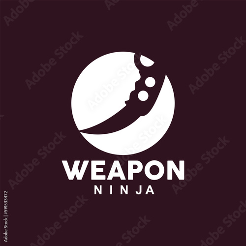 Weapon Logo, Traditional Weapon Karambit Vector, Ninja Fighting Tool Simple Design, Symbol Icon, Illustration
