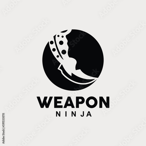 Weapon Logo, Traditional Weapon Karambit Vector, Ninja Fighting Tool Simple Design, Symbol Icon, Illustration