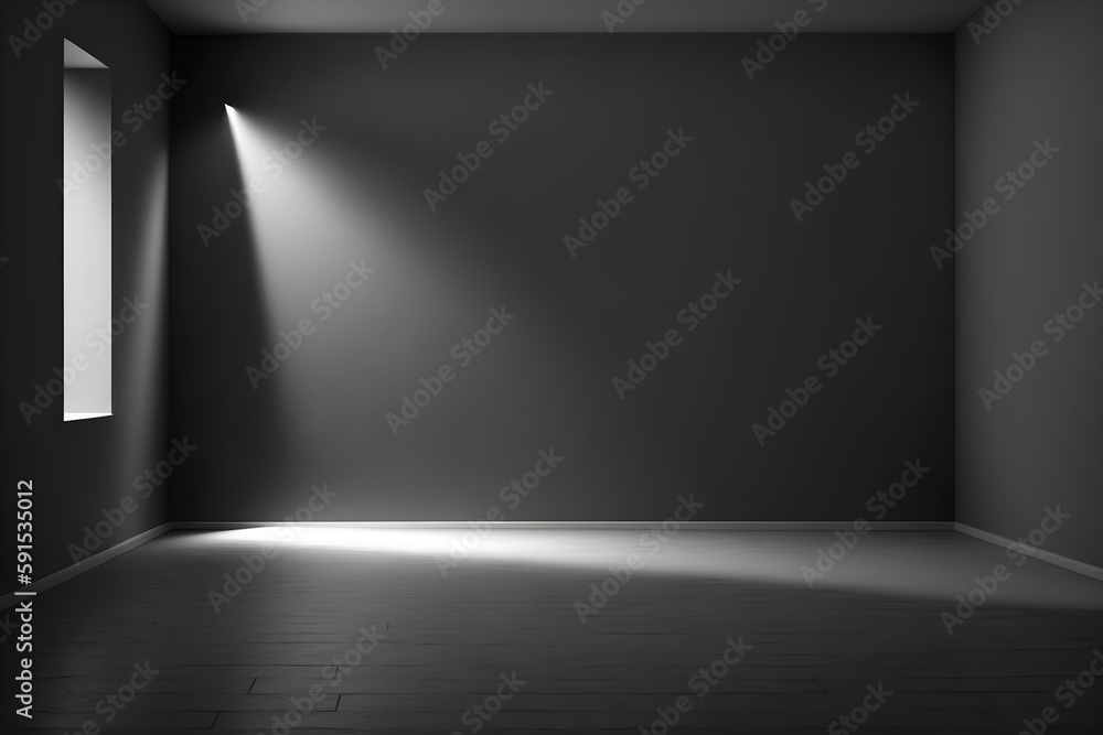 Low Light Studio Background for product or 3D scenario interior landscape, Single focus lighting Low Light Studio Background for product or 3D scenario interior landscape, Single focus lighting