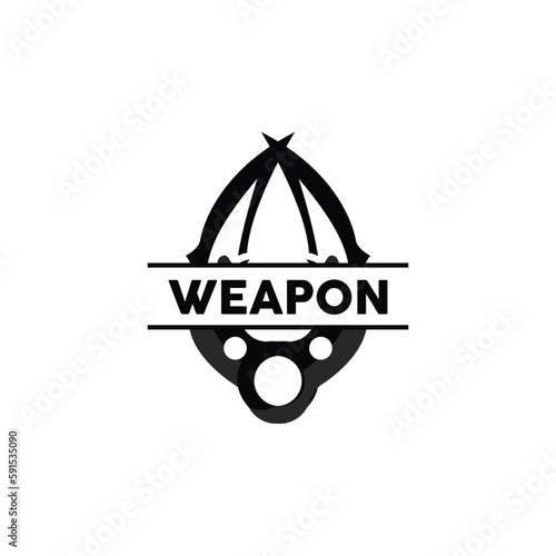 Weapon Logo, Traditional Weapon Karambit Vector, Ninja Fighting Tool Simple Design, Symbol Icon, Illustration