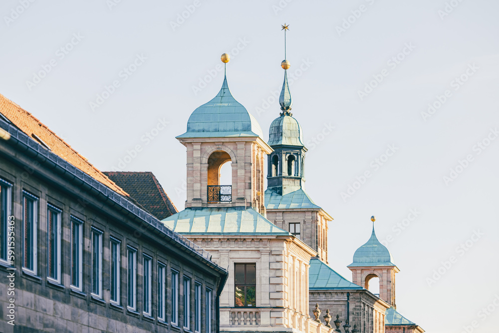 Nürnberg, Rathaus in der Altstadt bzw Innenstadt von Nürnberg, Bayern, Deutschland