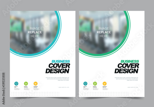 Business Brochure or template, annual report cover design background