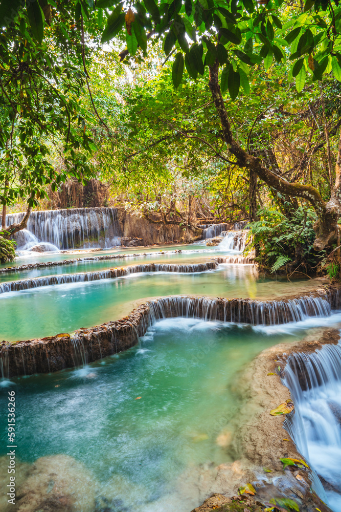 Naklejka premium Cascada laos
