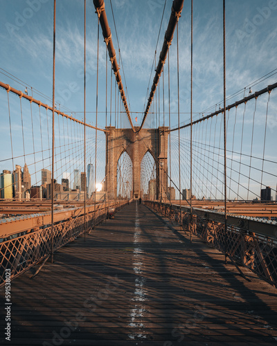 Fototapeta Naklejka Na Ścianę i Meble -  Brooklyn Bridge in New York City, USA