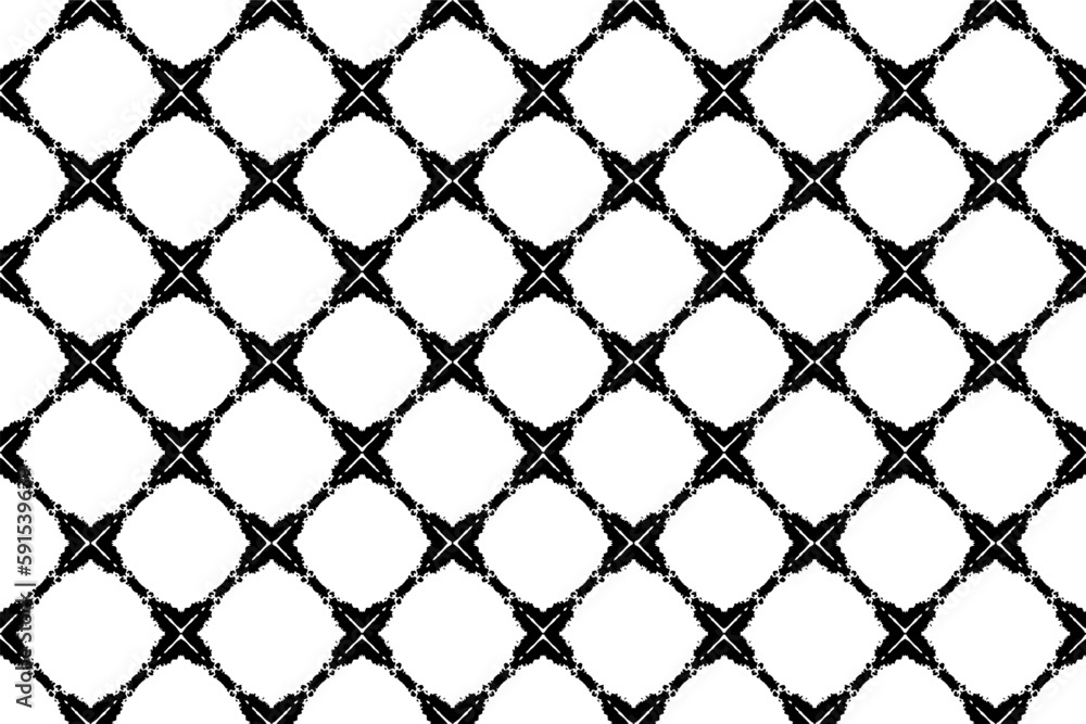 Naklejka premium Abstract seamless pattern, seamless wallpaper, seamless background designed for use for interior, wallpaper, fabric, curtain, carpet, clothing, Batik, satin, background, illustration, Embroidery style