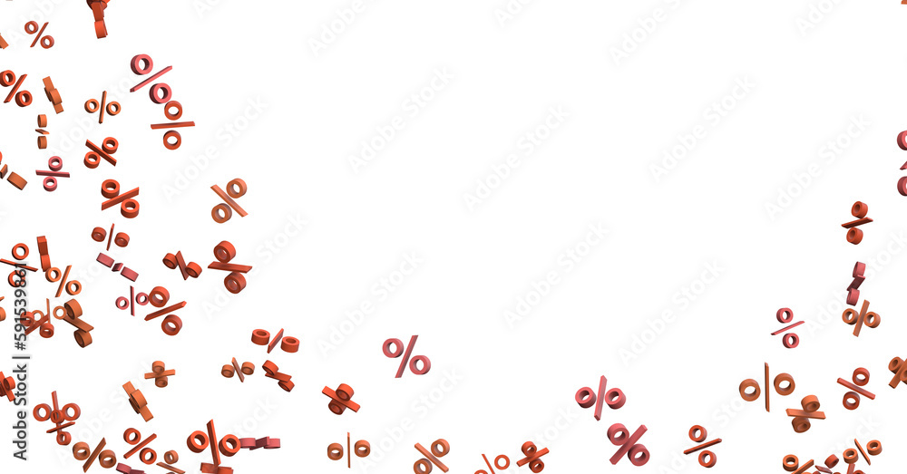 Blurred sale background. - 3D percent rain illlustration Blurred sale background. - 3D percent rain illlustration