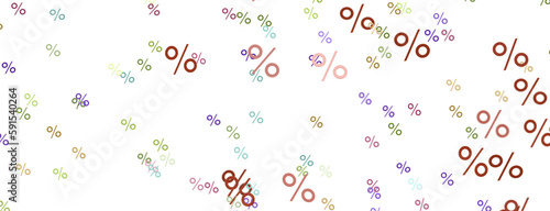 percent shopping digital in 3d. background