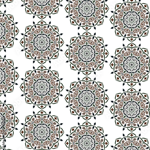 Vector floral vintage pattern with topical flowers background design for paper, cover, fabric, interior decor and other users