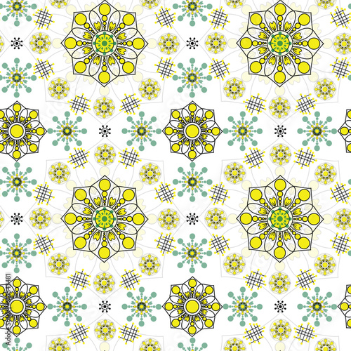 Vector seamless floral pattern with topical flowers white background design for paper, cover, fabric, interior decor and other users