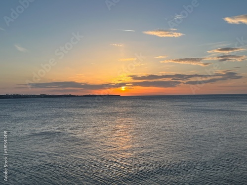 Wallpaper Mural sunset over the sea Torontodigital.ca