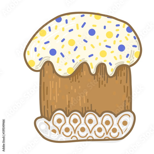 Easter cake, baked bread for the holiday