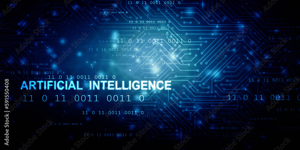 2d rendering Artificial Intelligence (AI) concept
2d rendering Artificial Intelligence (AI) concept
