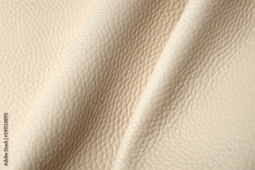 Creamcolored Leather Background With Matte Finish. Generative AI