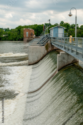 Dam on Fox River At Little Chute, Wisconsin