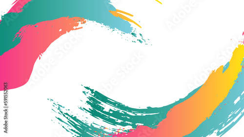 筆で書いたかすれのある背景素材　白