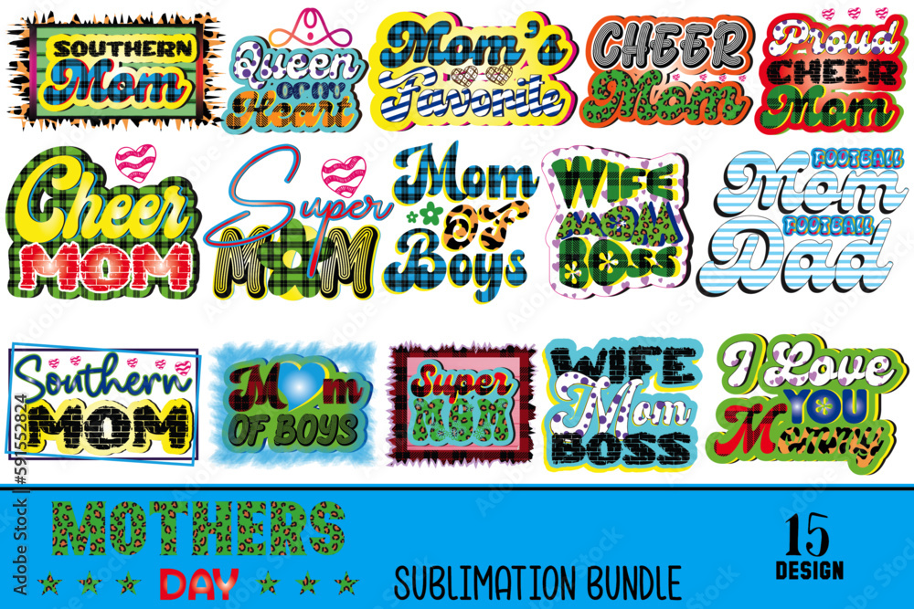 Naklejka premium Mom Craft Design Bundle