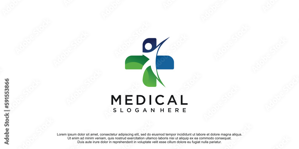 Medical logo design vector template Medical logo design vector template